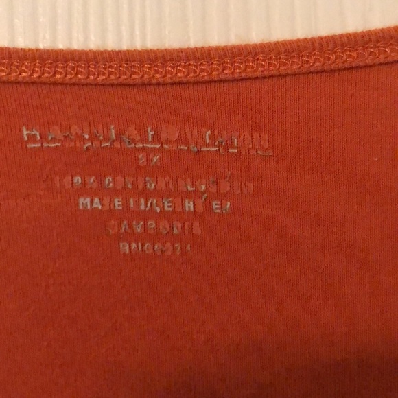 Rust color 3/4 tee shirt - Picture 2 of 3